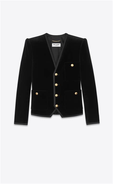 ysl jacket 7500|saint laurent velvet jacket.